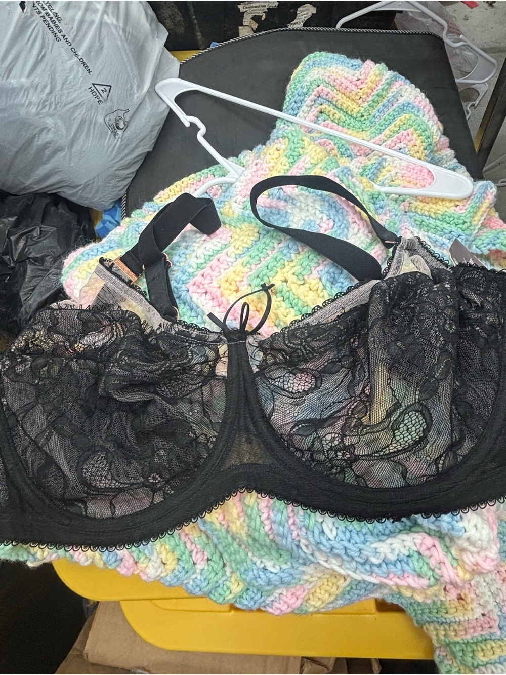 Smart & sexy black lace bra size 36DD-nwt